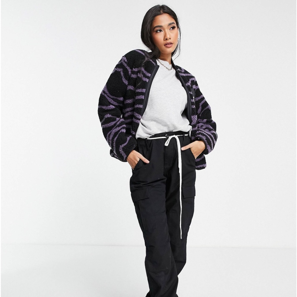 Carhartt WIP zip front fleece jacket SZ Large